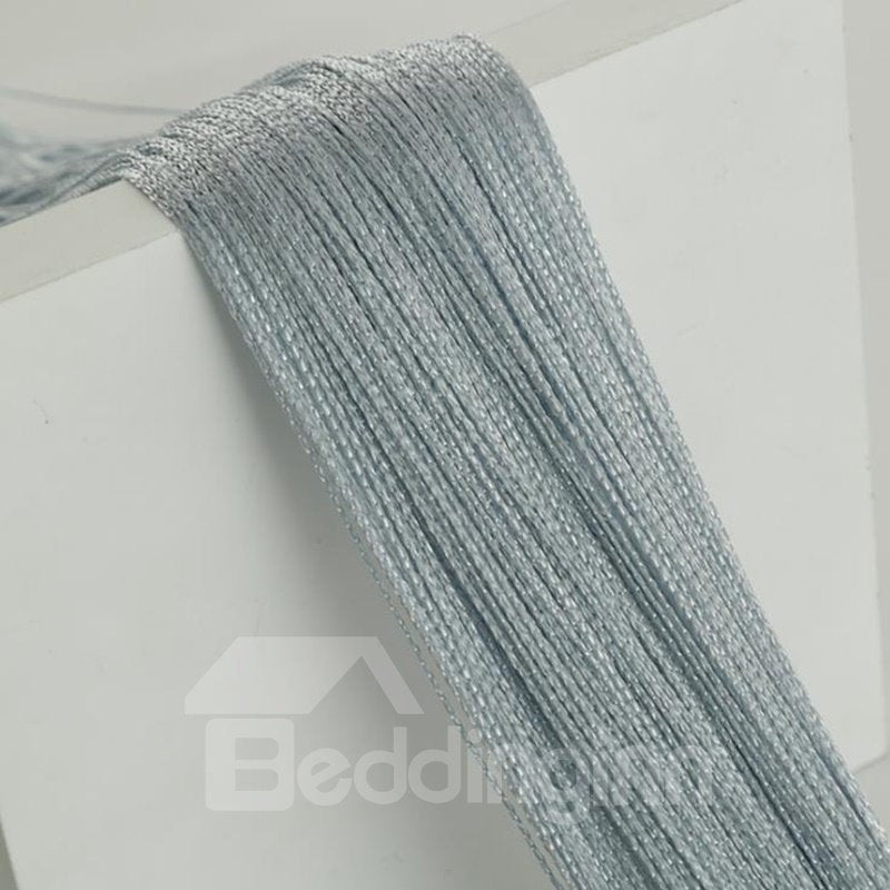 Pure Black/Gray String Curtain Room Divider Door Decoration - Image 2