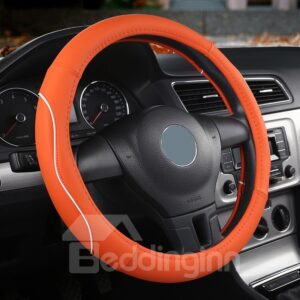 Simple Style PVC Color Block Pattern Steering Wheel Cover