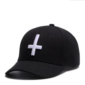 Unisex Embroidery Geometric Baseball Caps Punk Rock Hip Hop Flat Bill Hats Adjustable Breathable Snapback Headwear Outdoor Trucker Hats