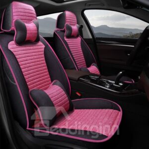 Extreme Comfort Design Mini Cushions Linen Material Custom Fit Car Seat Covers Anti-skid Wear-resistant Dirt-resistant Durable And Breathable Car Seat Covers