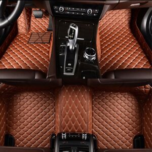 Bright Color Custom-Made Anti-Slipping All Surround Type Leather Car Floor Mats Anti-skid Wear-resistant Dirt-resistant Durable And Breathable