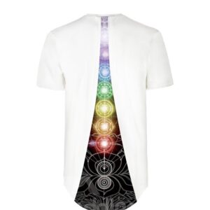 Geometrical Pattern Design Back Of Clothe 3D Painted T-Shirt