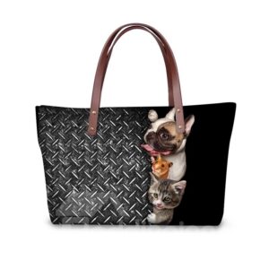 We Are Close Friends Waterproof Sturdy 3D Printed for Women Girls Shoulder HandBags