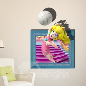 Volleyball Girl 3D Wall Sticker