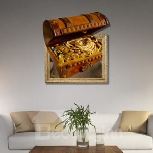 Gorgeous Creative 3D Box of Treasure Wall Sticker