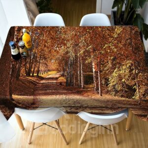 Realistic Design Vibrant Color Birthday Party Decoration 3D Tablecloth