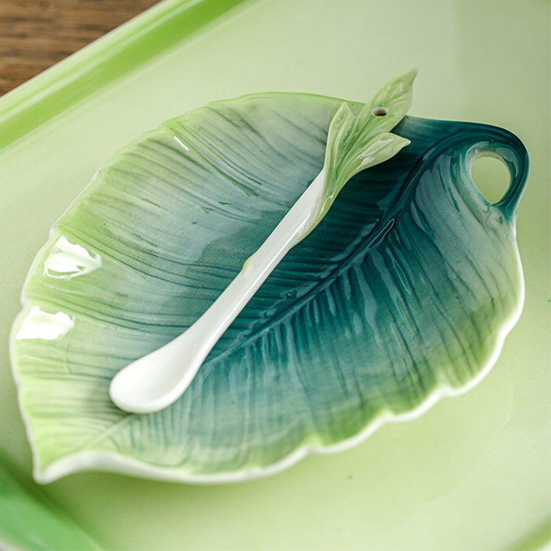 Hibiscus Flower Tea Cup and Saucer Set 6 Oz, Enamel Flower Porcelain Coffee Cup Saucer Set with Spoon for Women, Hand Crafted Tea Set - Image 2