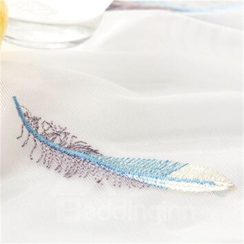 Modern and Concise Pastoral Style With Color with Features Custom Sheer Curtain - Image 32