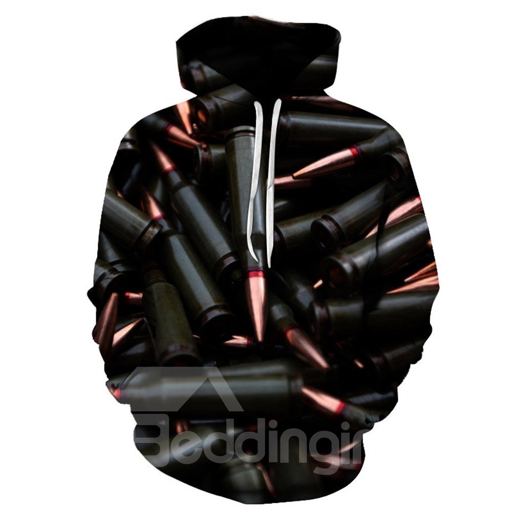 Creative 3D Print Men's Black Hoodie Couple Outfit Unisex Pullover Hoodies Fashion Long Sleeve Loose Polyester Sweatshirt Sportswear - Image 3