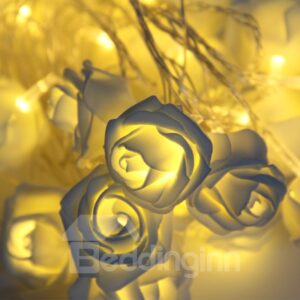 Rose Wedding Holiday Decoration Plastic LED Lights
