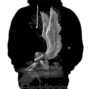 Lightweight Vibrant Color Graphic Pattern Polyester 3D Painted Hoodie