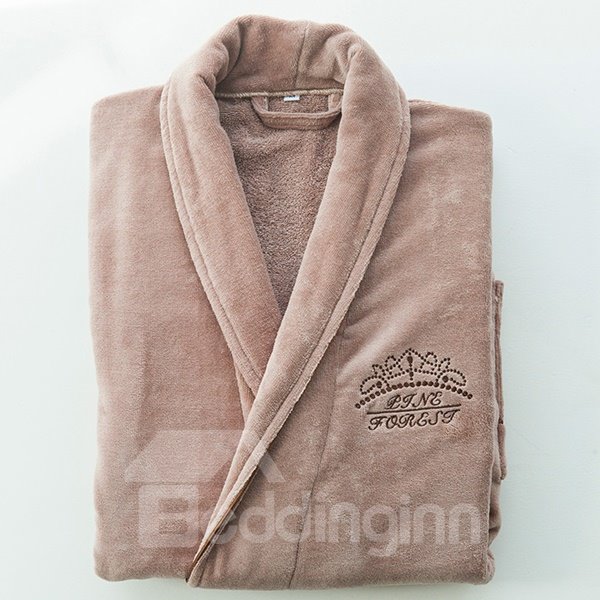 Pure Color Double Layer Technology General Bath Robe 100% Cotton 4 Color - Image 4