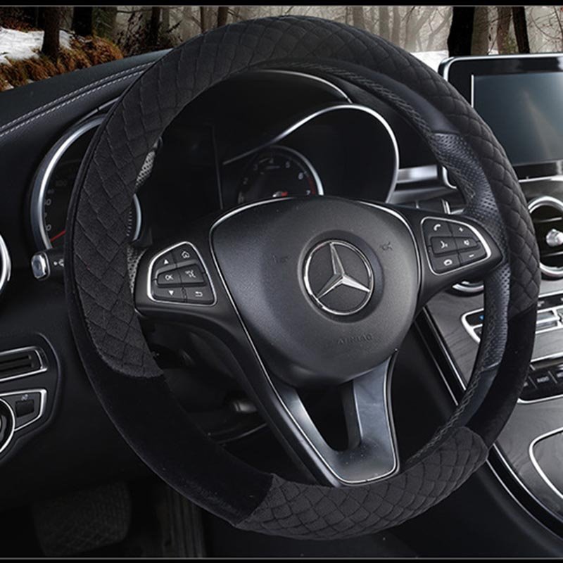 Car Winter Steering Wheel Cover Four Seasons Plush Handle Cover - Image 4