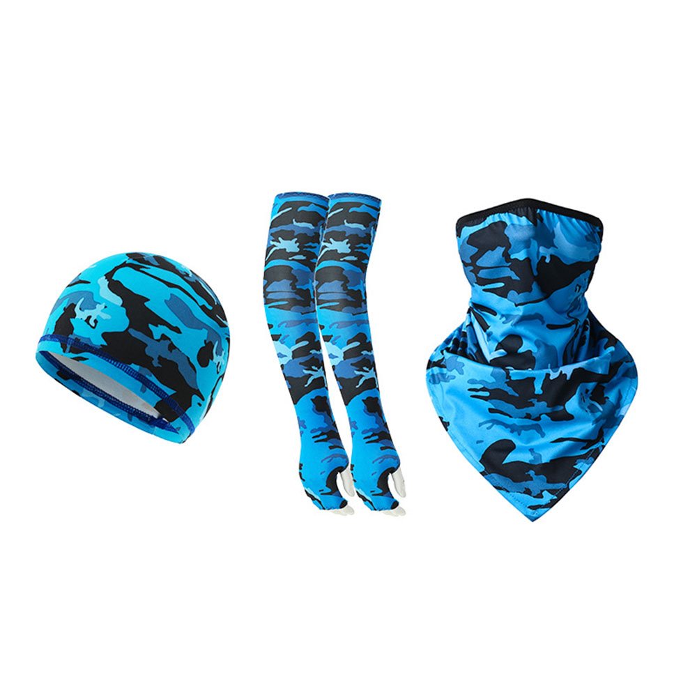 3Pcs/Set Cooling Earloops Bandana & Arm Sleeve & Helmet Liner Cap For Men Women Motorcycle Cycling Outdoors Sports - Image 7