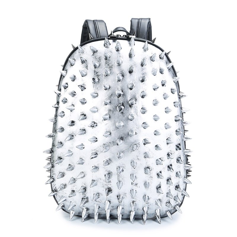 Personalized 3D Hedgehog PU Leather Casual Laptop Backpack School Bag - Image 3