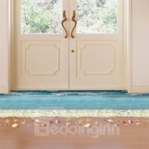 3D Beach Printed PVC Waterproof Eco-friendly Floor Stickers