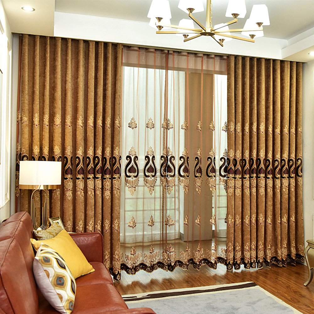 European Embroidery Floral Sheer Curtains Window Screening for Living Room Bedroom Decoration Custom 2 Panels Breathable Voile Drapes No Pilling No Fading No off-lining - Image 23