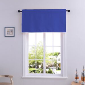American Style Simple Plain Window Valance Short Polyester Curtain for Kitchens Bathrooms Basements & More