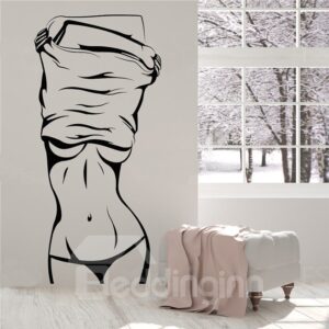 Sexy Girl Bathroom Bedroom Art Decor Special Design Wall Sticker