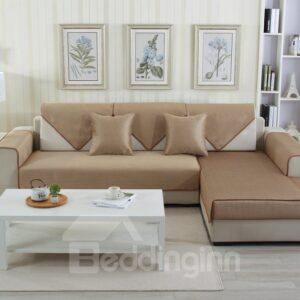 Pure Colors Polyester Soft Water Resistant Sofa Covers