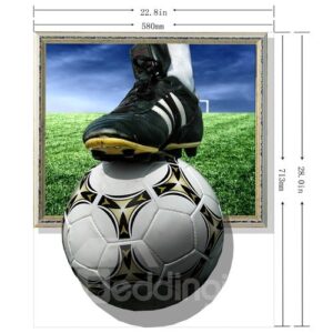 New Arrival Glamorous 3D Football Wall Sticker