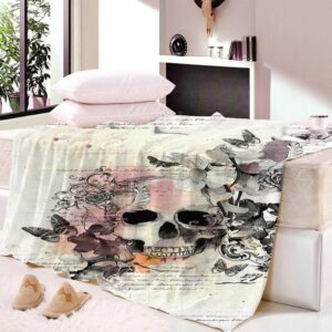 3D Print Halloween Creative Blanket Skull Pumpkin Flannel Blankets Air Conditioning Nap Fleece Blankets