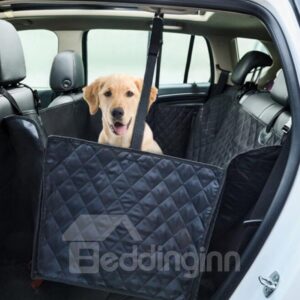 Creative and Simple Oxford Fabric Folding Black Car Pet Cushion
