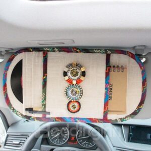 Bohemian Style With Beautiful Decoration CD Holder Car Sun Shades