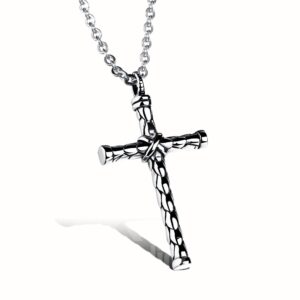 Men's Cool Titanium Steel Cross Pendant Necklace