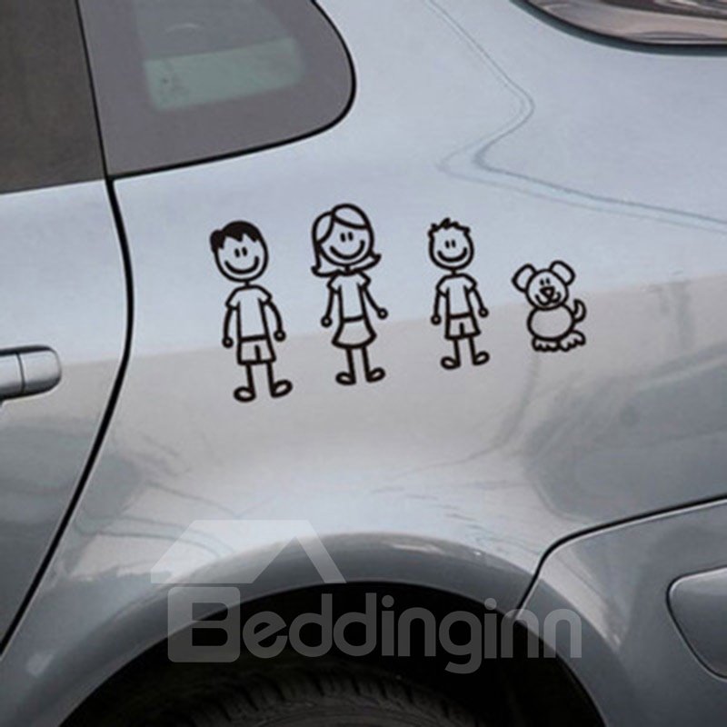 Cartoon Style Member Of Family PET Car Stickers - Image 3