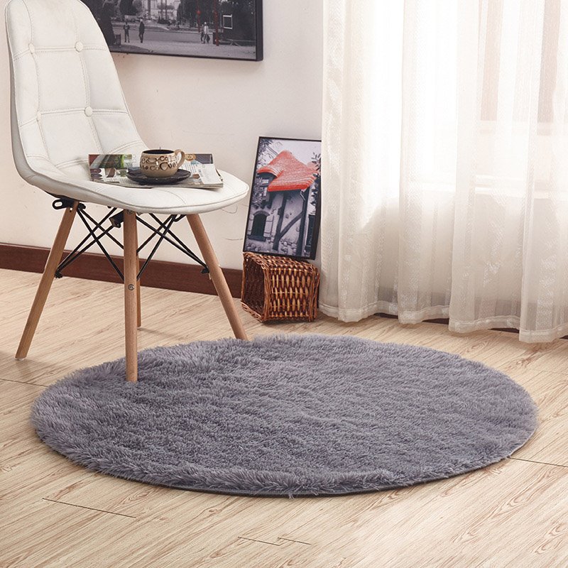 Fluffy Shaggy Large Rugs Anti-Slip Round Soft Carpet Mat Floor Living Room Bedroom Rug - Image 63