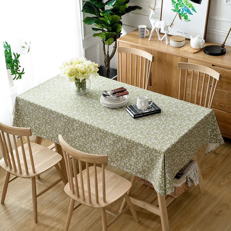 Pastoral Style Rectangle Floral Pastoral Cotton Tablecloth - Image 8