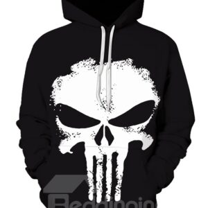 Halloween Vivid Color Pullover Loose Model 3D Painted Hoodie