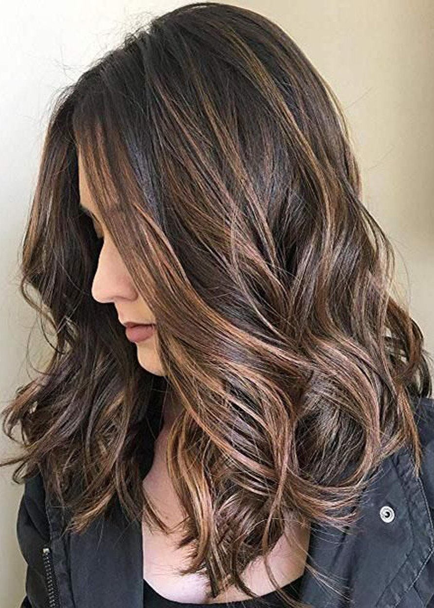 Fashionable Women Long Wavy Synthetic Capless Wigs 22 Inches - Image 38