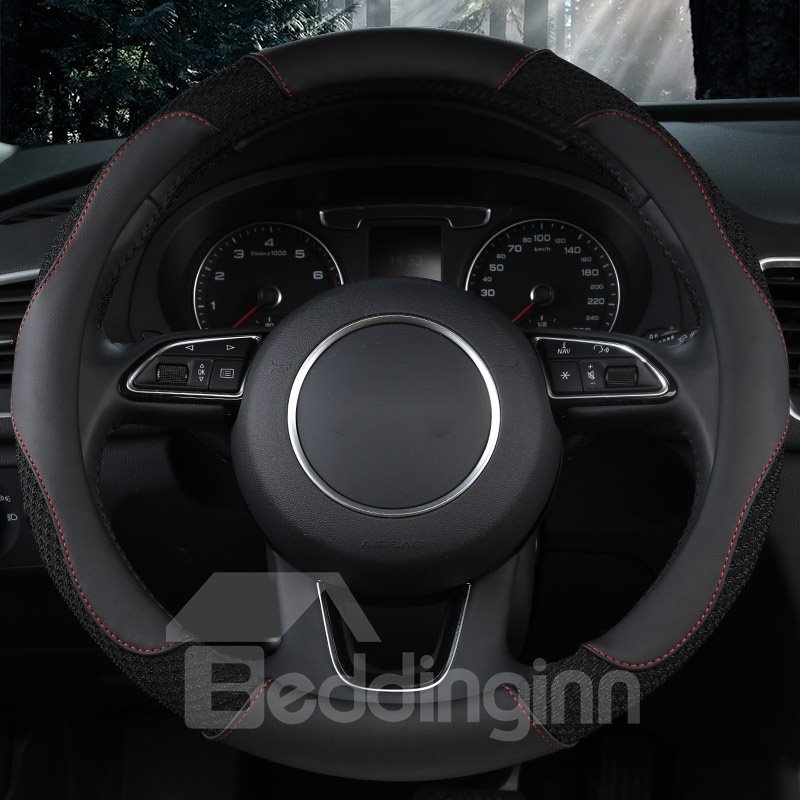 Sports Style Multi-Colored Embossing Pattern Anti-Slip Durable Breathable & Odor Free Steering Wheel Cover