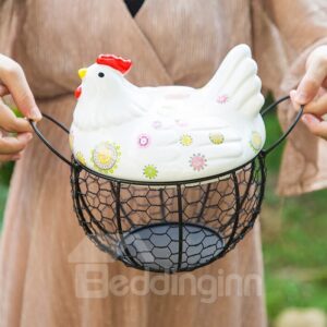 Art Decor Chicken in Your Kitchen Egg Storage Box