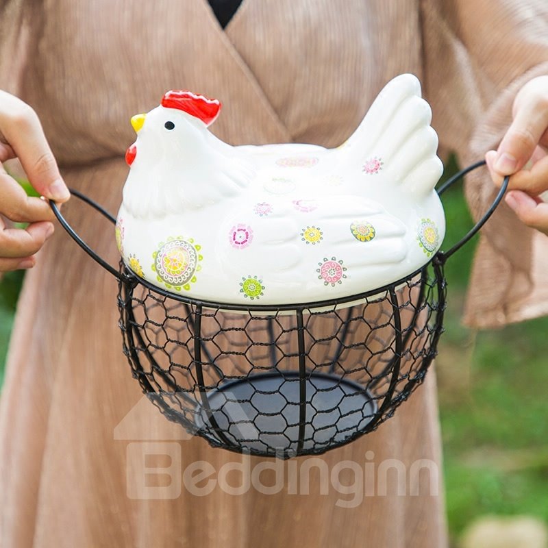 Art Decor Chicken in Your Kitchen Egg Storage Box