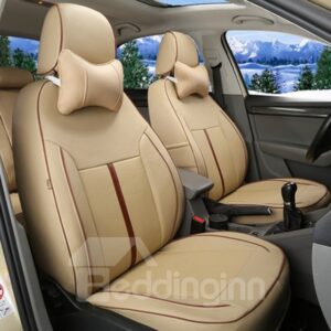 Classic Simplified Design With Streamlined Patterns Custom Car Seat Covers
