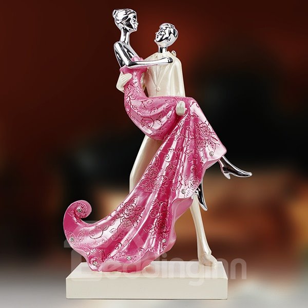Romantic Resin 4-Color Dancing Lovers Desktop Decoration