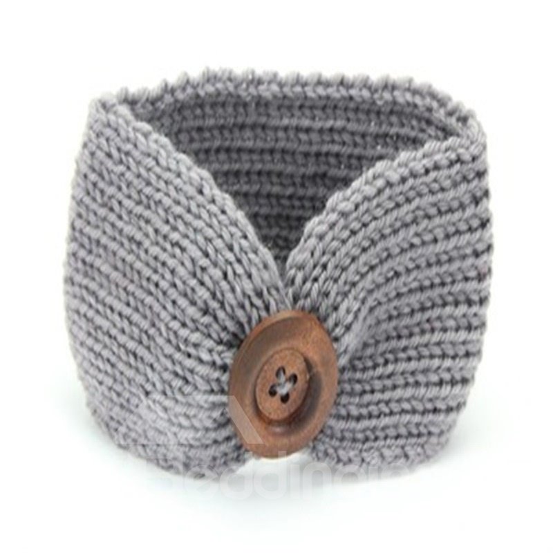 Button Decoration Acrylic Simple Multi-Color 1-Piece Baby Hair Band - Image 5