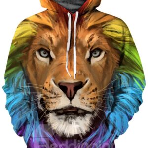 Pullover Kangaroo Pocket Casual Style Pullover 3D Painted Hoodie