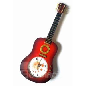Classic Guitar Design Plastic Decorative Wall Clock