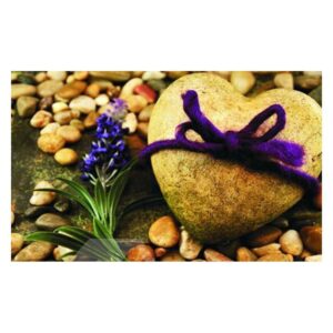 Charming Heart-shaped Cobblestones Pattern Non-slip Doormat