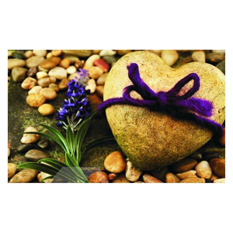 Charming Heart-shaped Cobblestones Pattern Non-slip Doormat