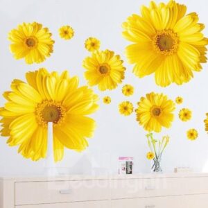 Lovely Daisy Flowers Print Home Decorative Wall Stickers