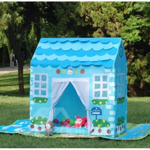 Large Pink House-like Mushrooms and Flowers Kids Indoor Tent