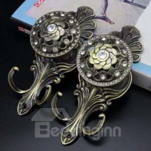 Curtain Holdbacks Silver Coat Hanger Tieback Hook Wall Hook 1 Pair