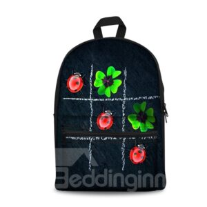 3D Nine Block Box with Leaves and Insects School Outdoor for Man&Woman Backpack