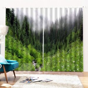 Beddinginn Forest Modern Blackout Curtains/Window Screens