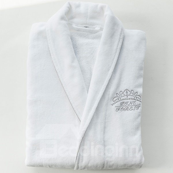 Pure Color Double Layer Technology General Bath Robe 100% Cotton 4 Color - Image 8